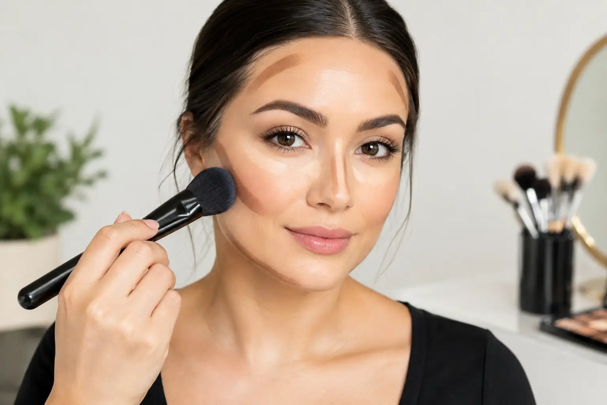 How to Contour a Round Face for Natural Definition