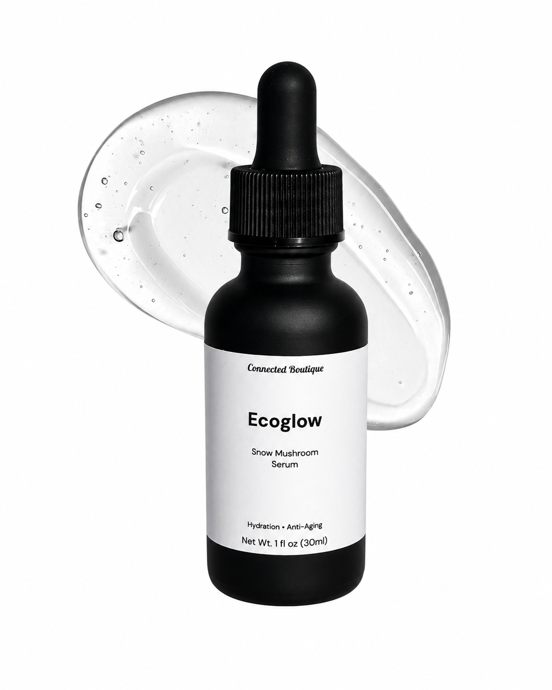 Eco Glow Snow Mushroom Serum Hydrating Vegan Alternative to Snail Mucin